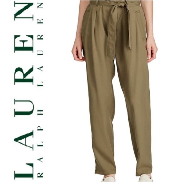 Lauren Ralph Lauren Pants - Lauren Ralph Lauren High Waist Fern Pants Lyocell